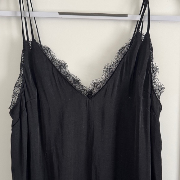 Kendall & Kylie Black Lace Trim Slip Dress - Picture 2 of 3